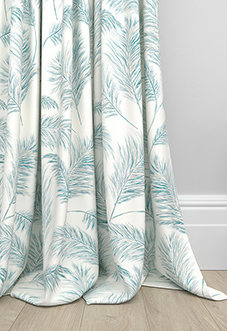 Pampas Grass, Blue Topaz - Made to Measure Curtain